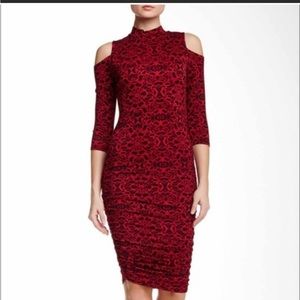 NWT Jessica Simpson Montana Cold Shoulder Dress sz L